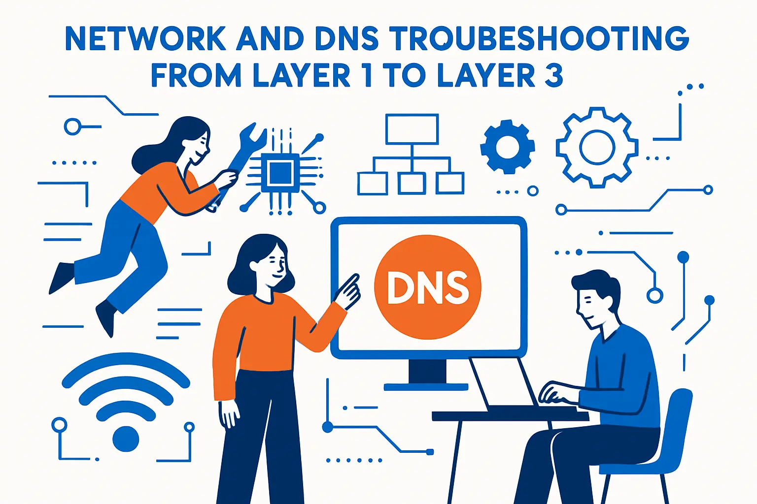 Network and DNS troubleshooting from Layer 1 to Layer 3