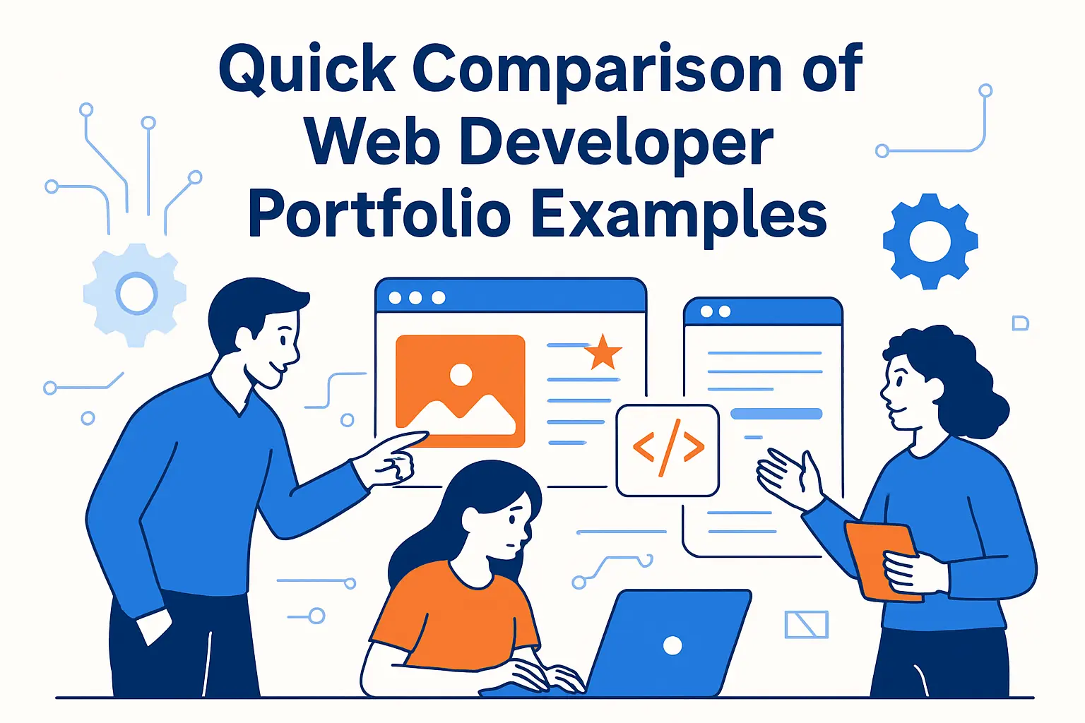 Quick Comparison of web developer portfolio examples