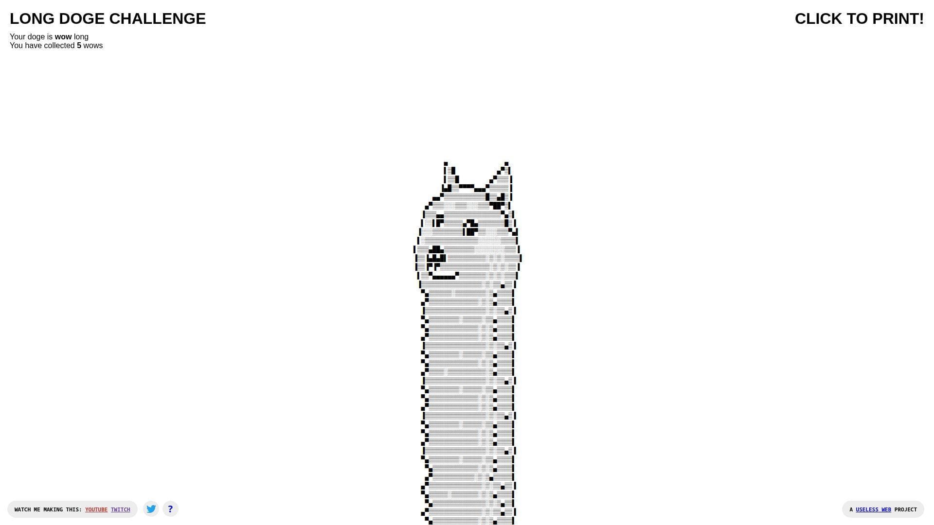 22. The Long Doge Challenge