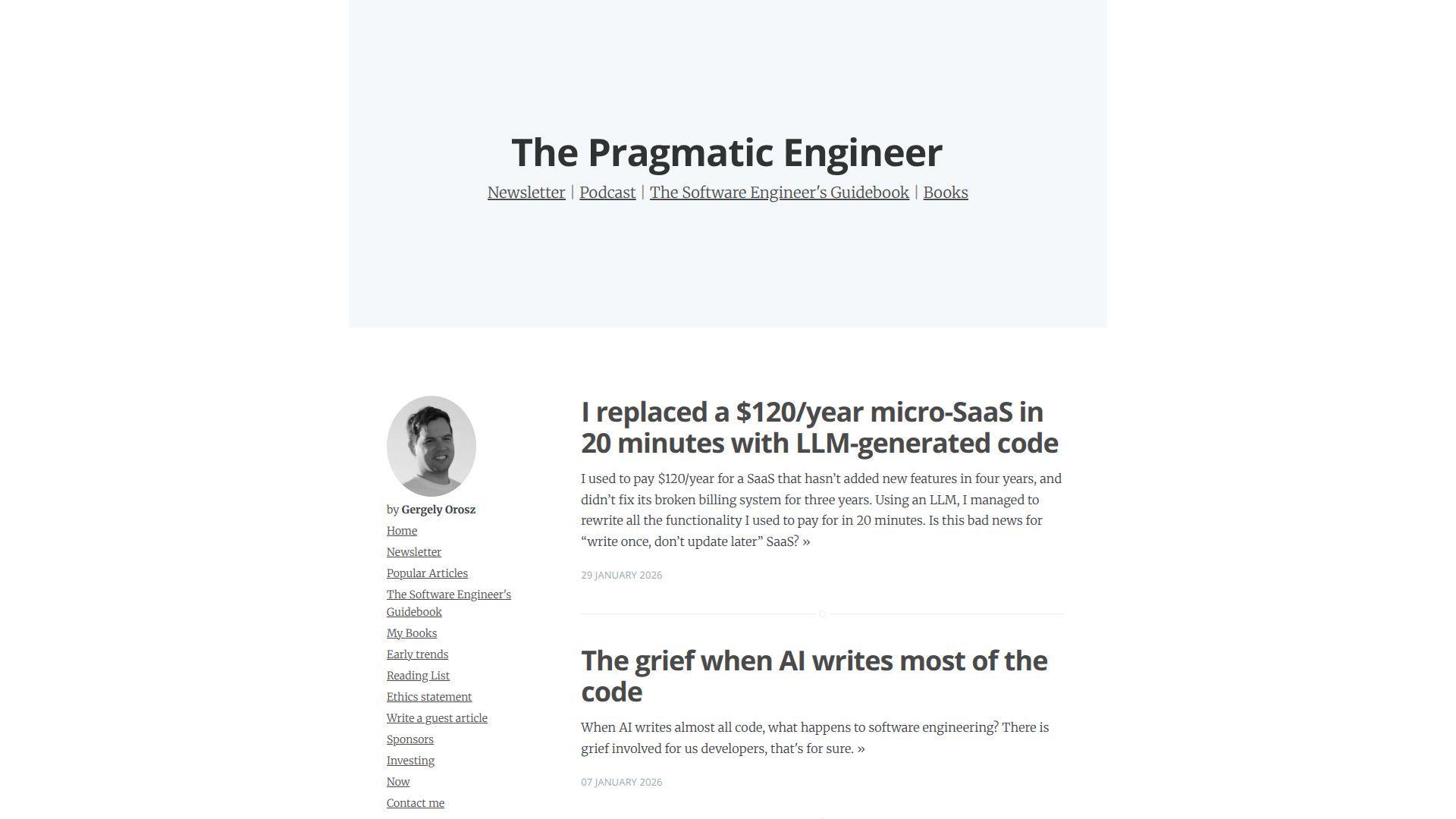 30. The Pragmatic Engineer