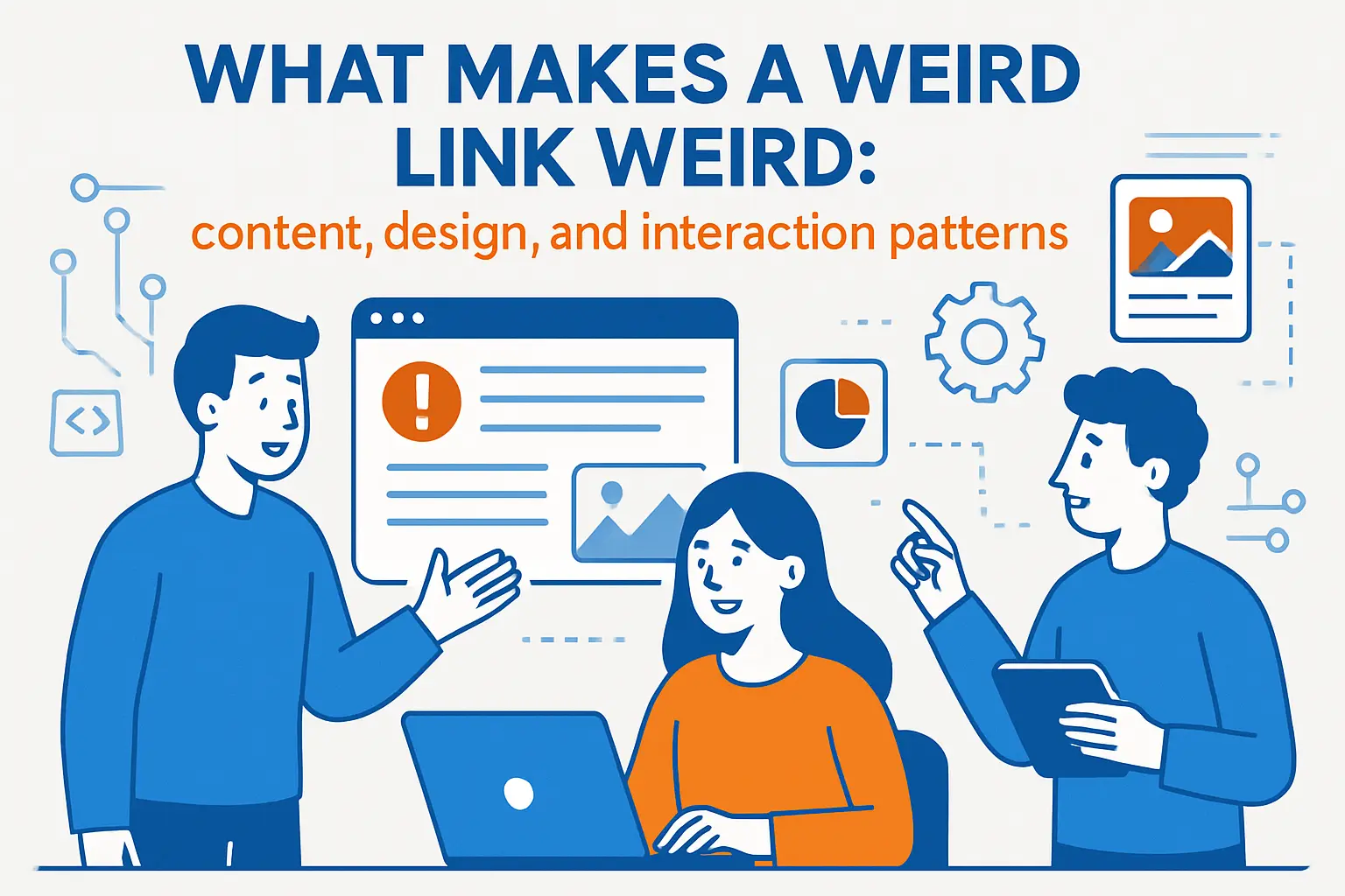 What makes a weird link weird: content, design, and interaction patterns