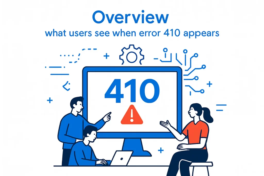 1. Overview: what users see when error 410 appears