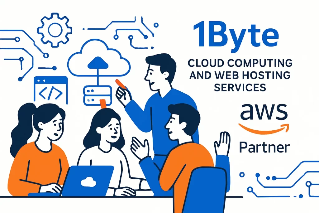 1Byte cloud computing and web hosting services as an AWS Partner