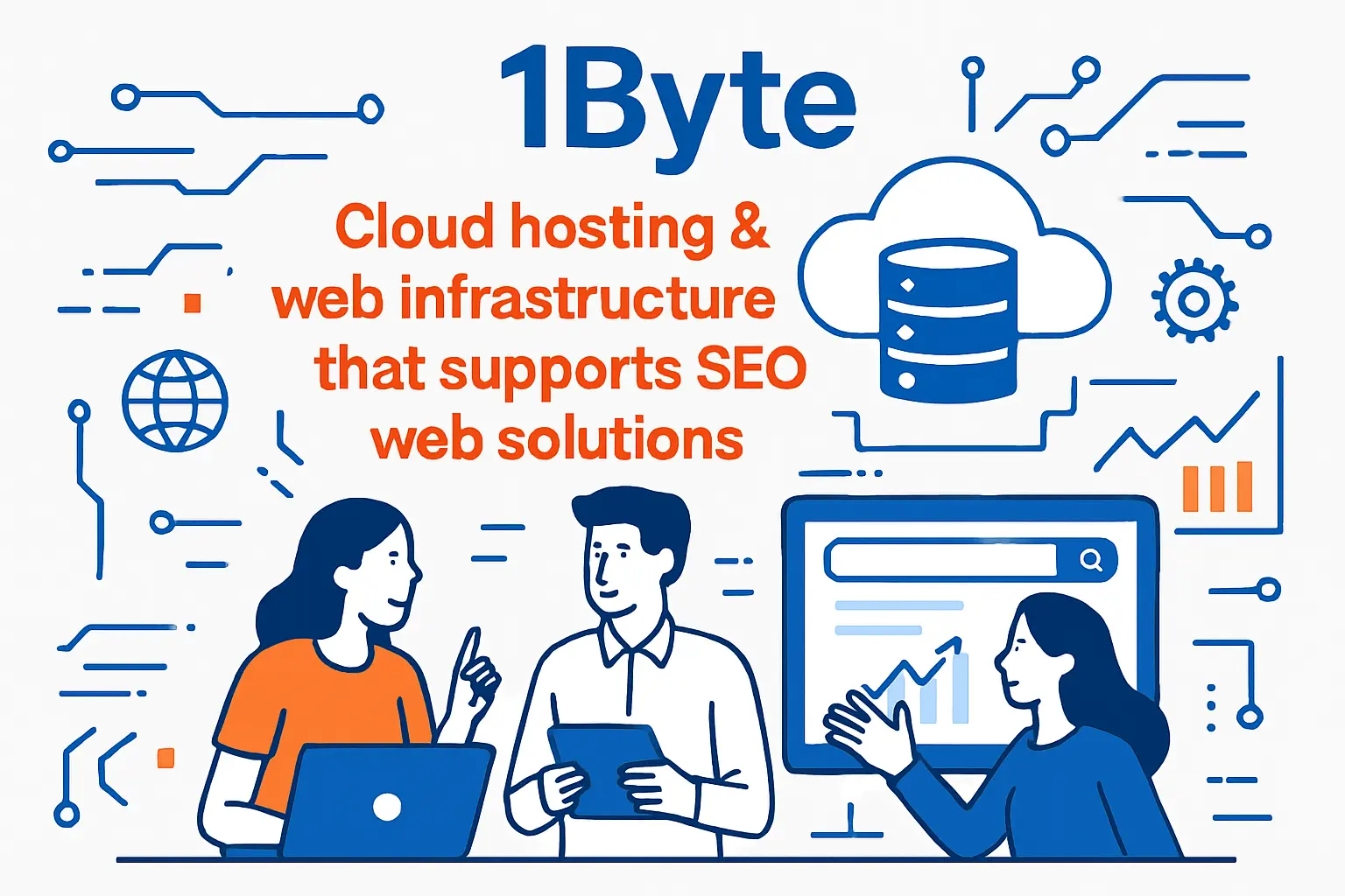 1Byte: Cloud hosting & web infrastructure that supports SEO web solutions