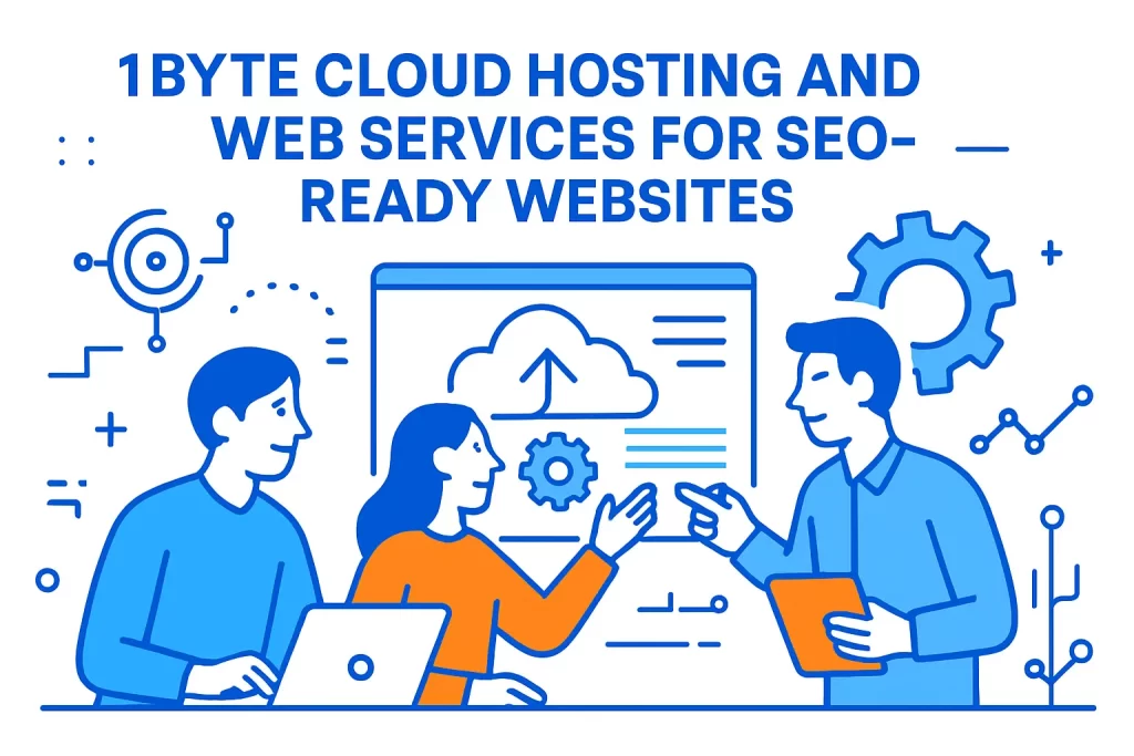 1Byte cloud hosting and web services for SEO-ready websites