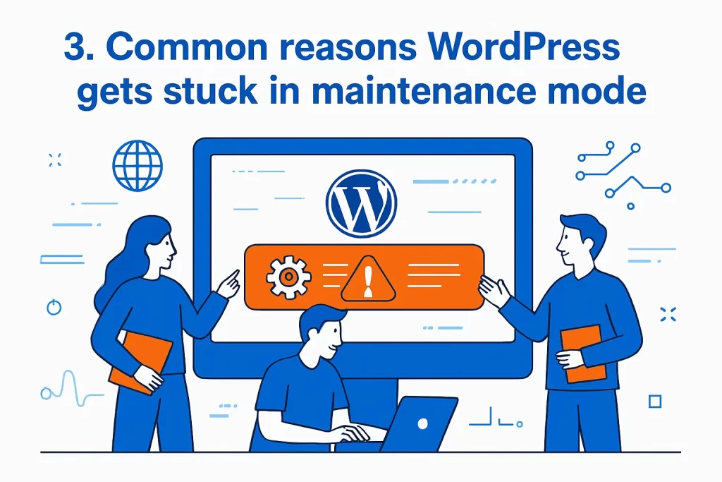 3. Common reasons WordPress gets stuck in maintenance mode