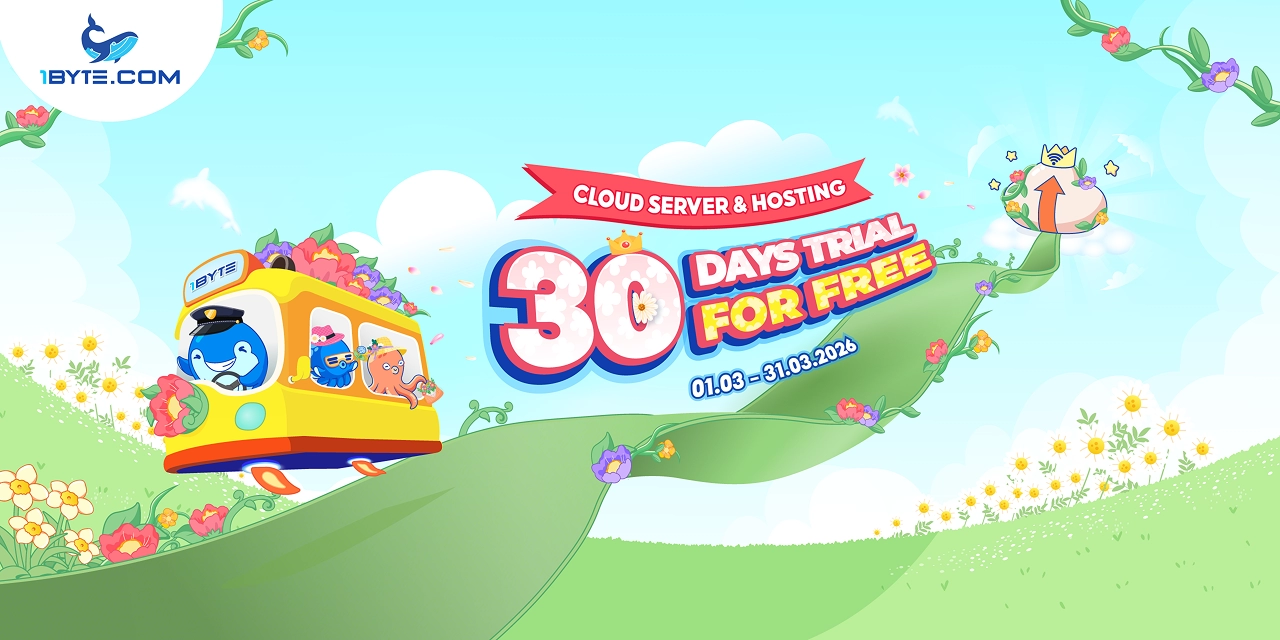 March Special at 1Byte: 30-Day Free Trial for Cloud Servers & Hosting