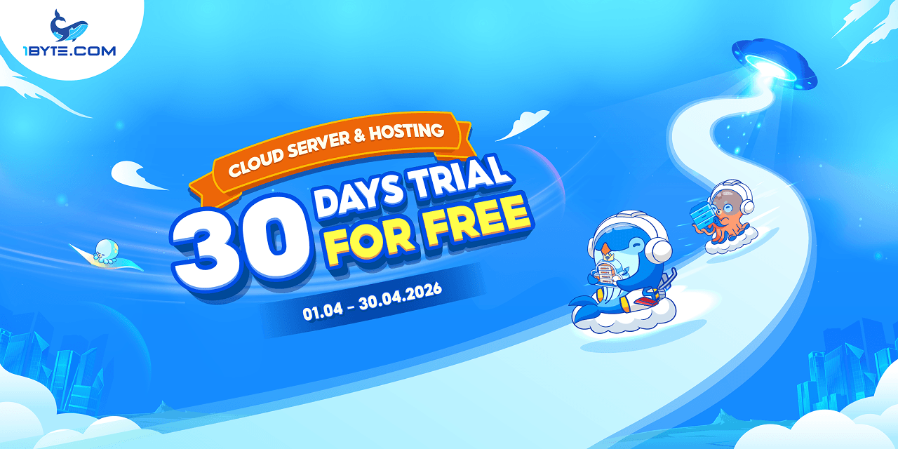 30 Days Free Trial for Cloud Server & Hosting at 1Byte