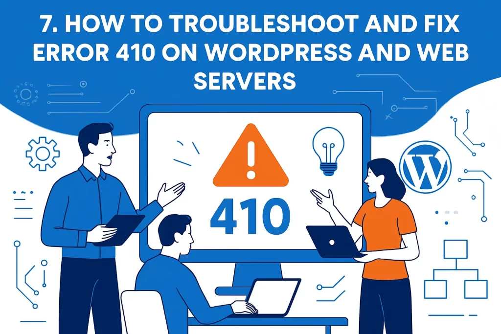 7. How to troubleshoot and fix error 410 on WordPress and web servers