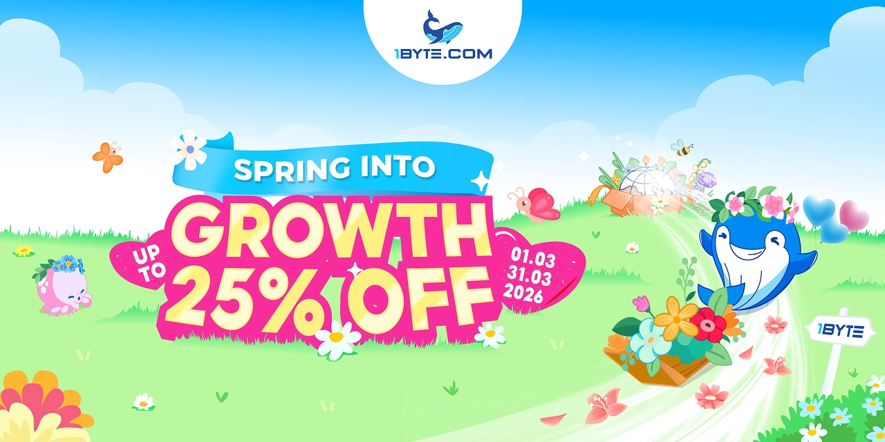 Grow Faster This Spring: 1Byte Offers Up to 25% Off