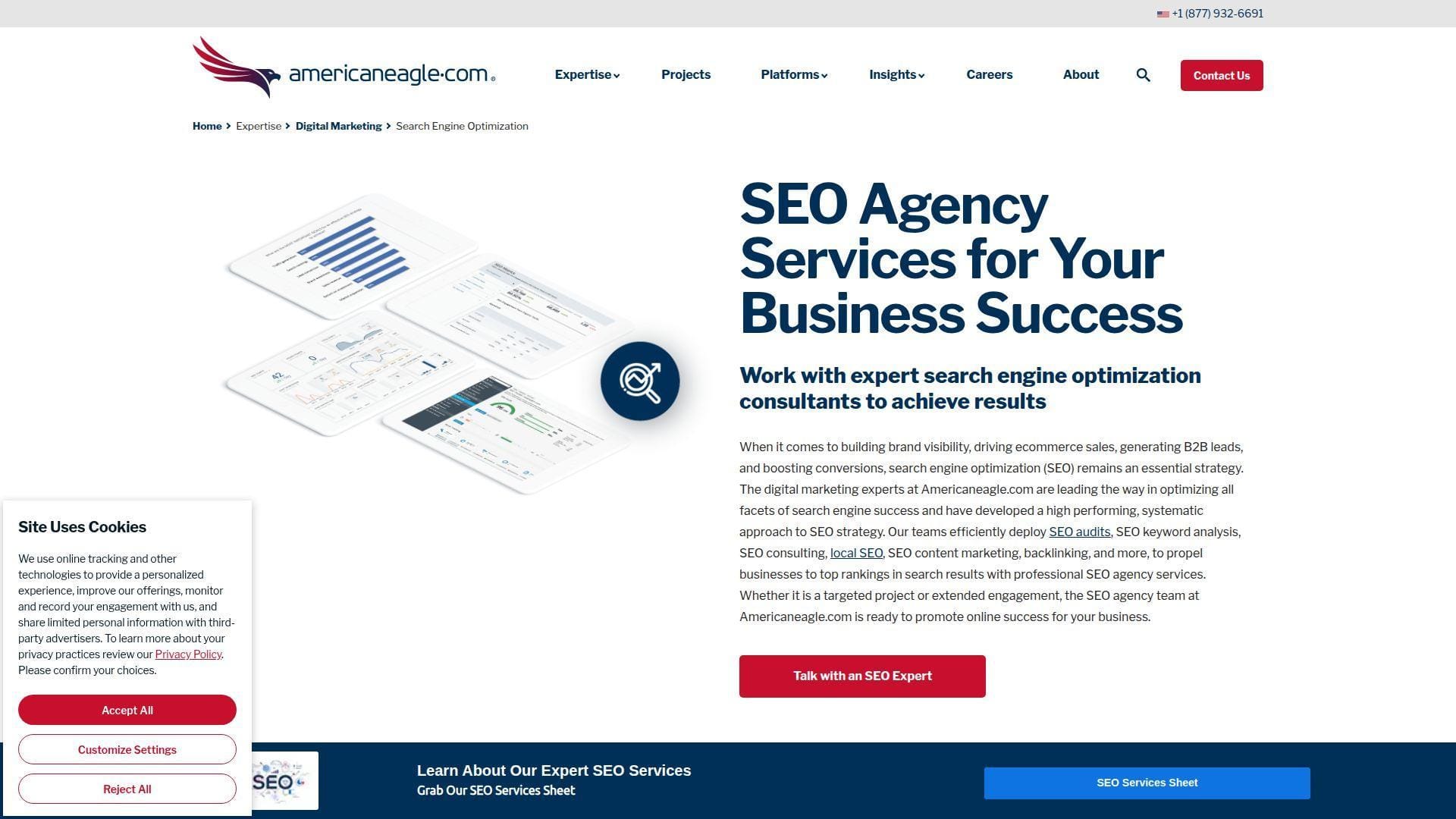 6. Americaneagle.com SEO Services