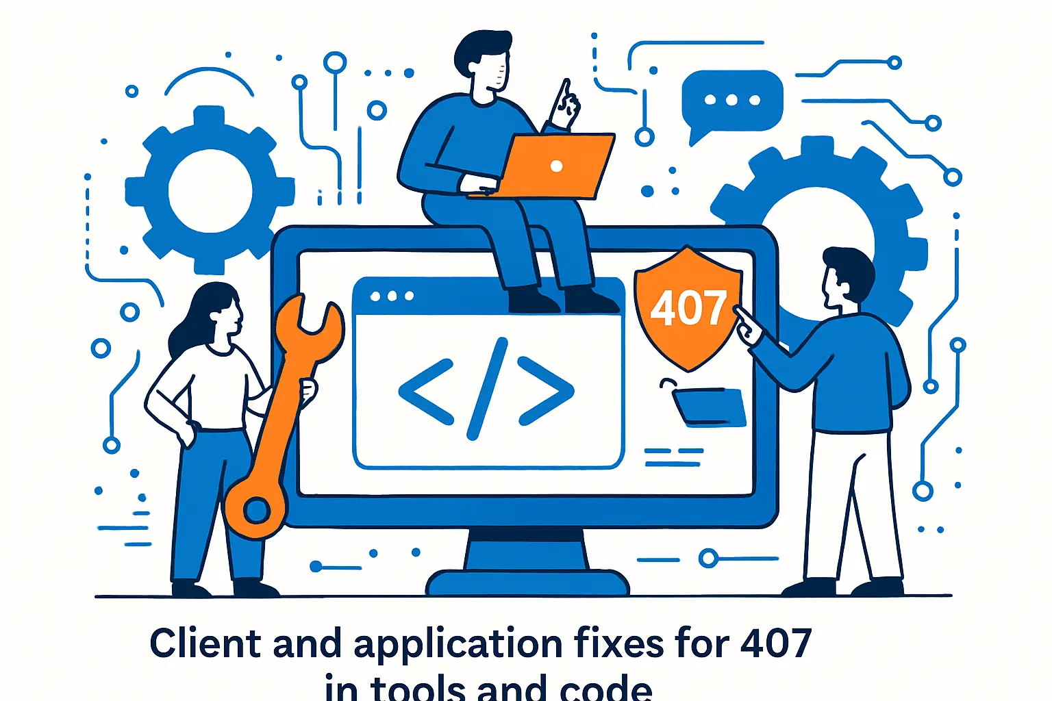 Client and application fixes for 407 in tools and code