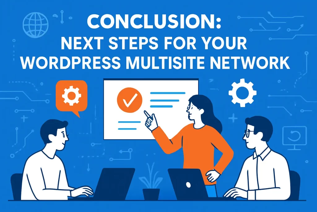 Conclusion: next steps for your WordPress multisite network