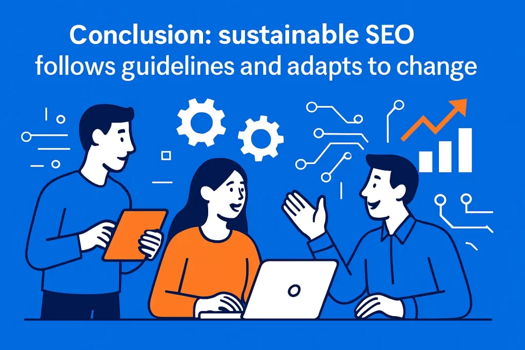 Conclusion: sustainable SEO follows guidelines and adapts to change