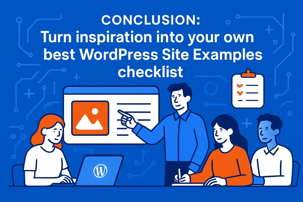 Conclusion: Turn inspiration into your own best WordPress Site Examples checklist