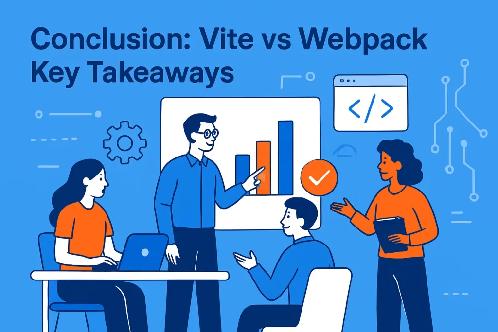 Conclusion: vite vs webpack key takeaways