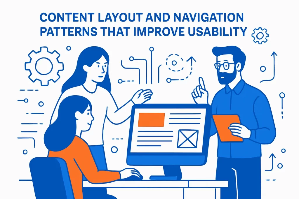 Content layout and navigation patterns that improve usability