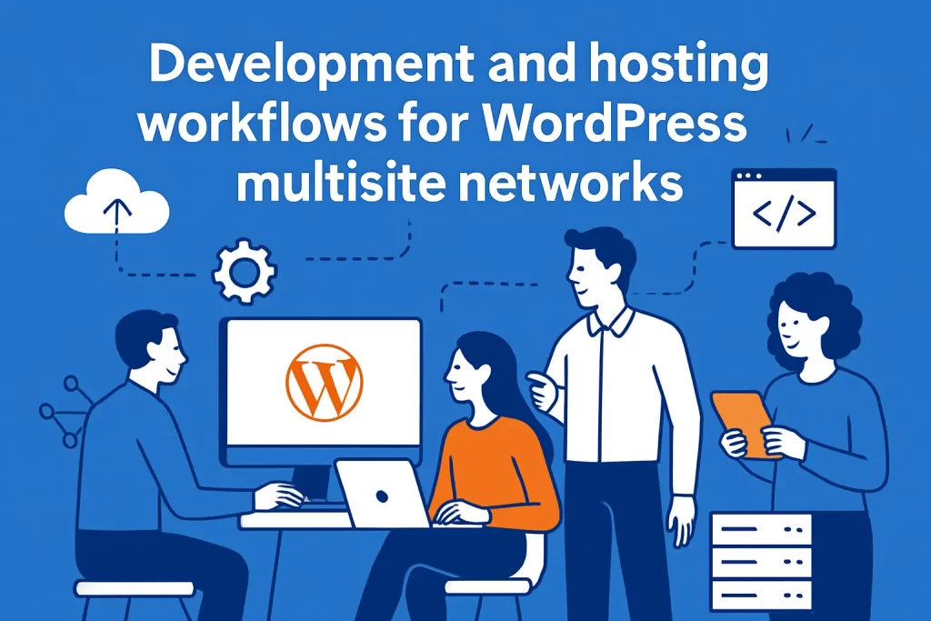 Development and hosting workflows for WordPress multisite networks