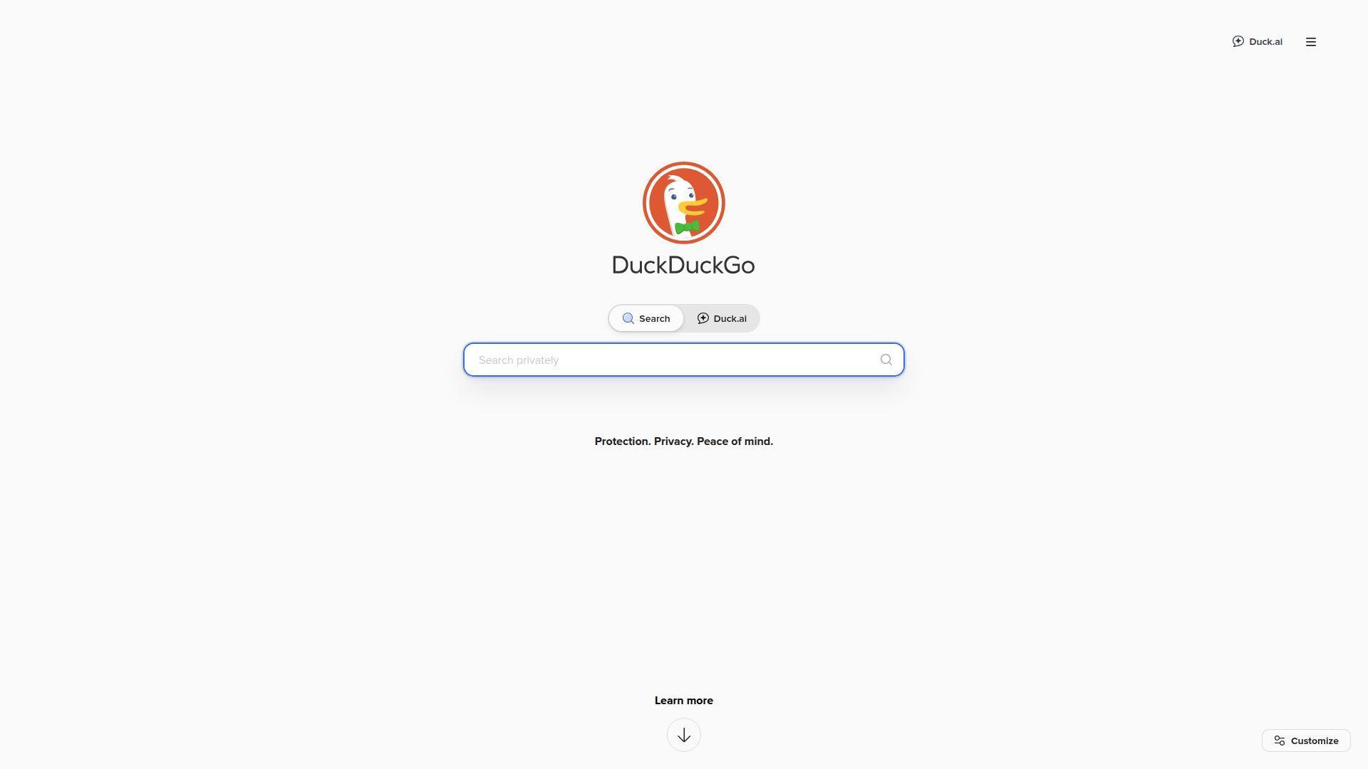 1. DuckDuckGo