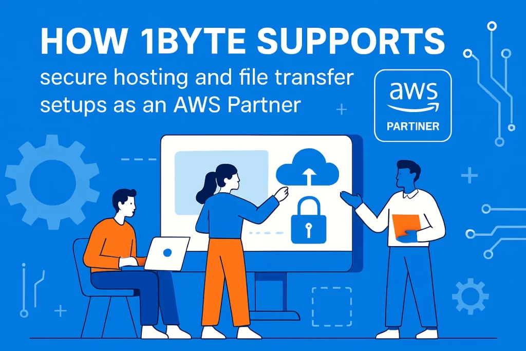 How 1Byte supports secure hosting and file transfer setups as an AWS Partner
