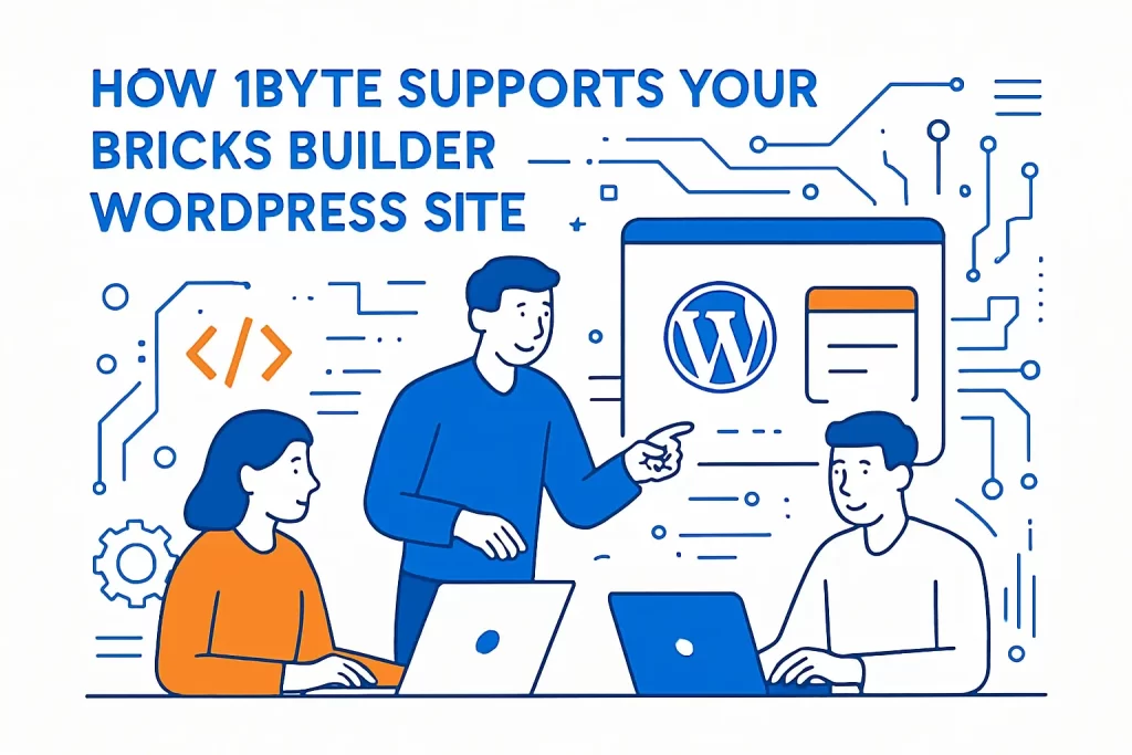 How 1Byte supports your Bricks Builder WordPress site