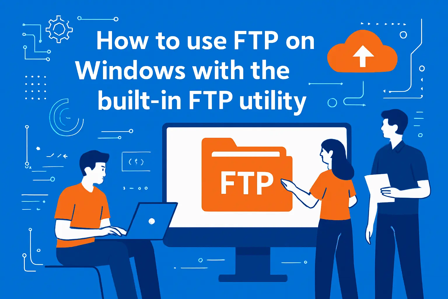 How to use ftp on Windows with the built in FTP utility