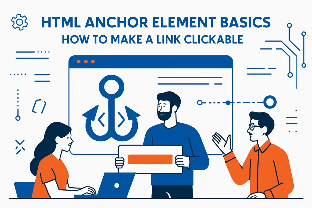 HTML anchor element basics for how to make a link clickable