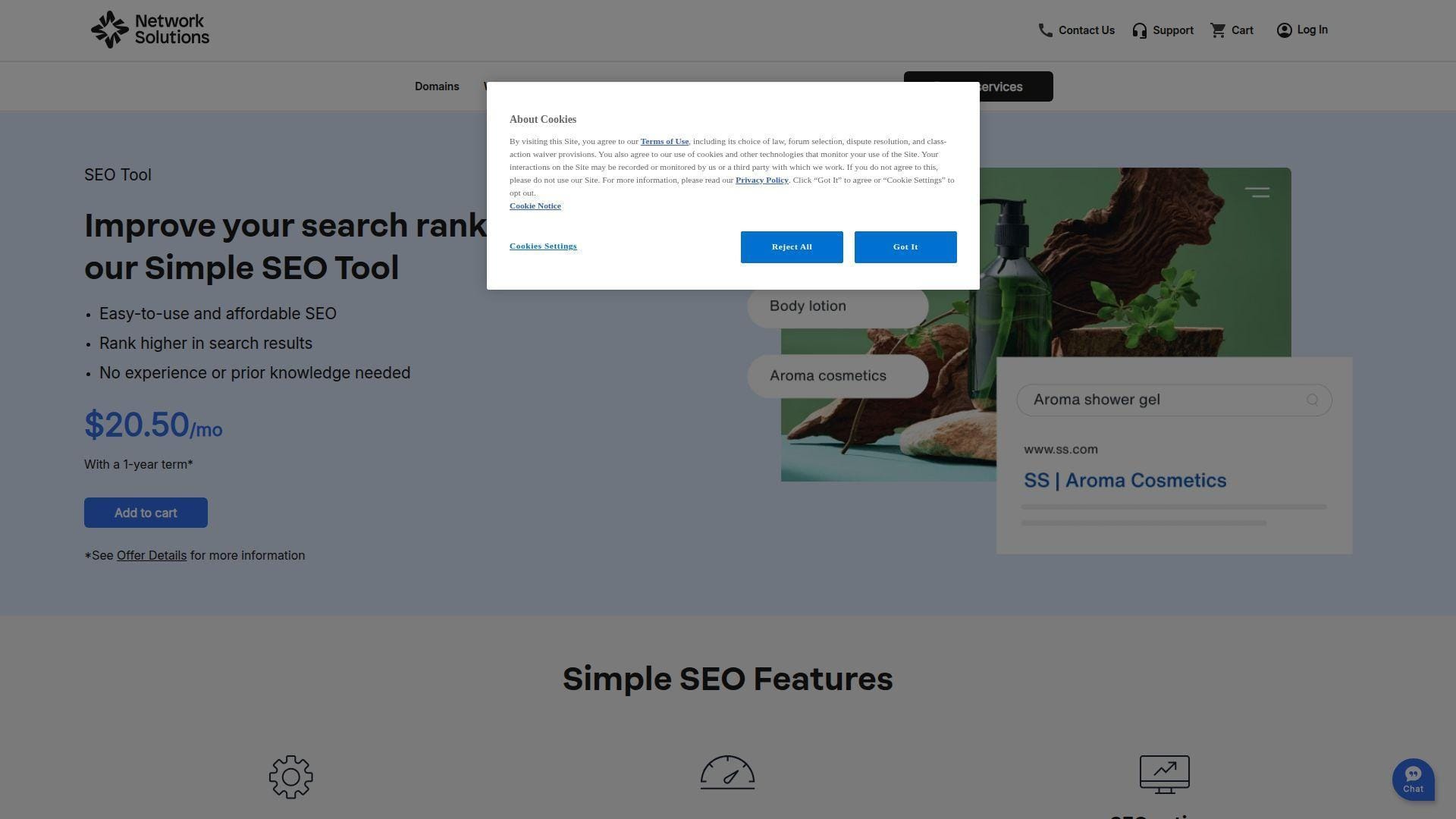 18. Network Solutions Simple SEO Tool