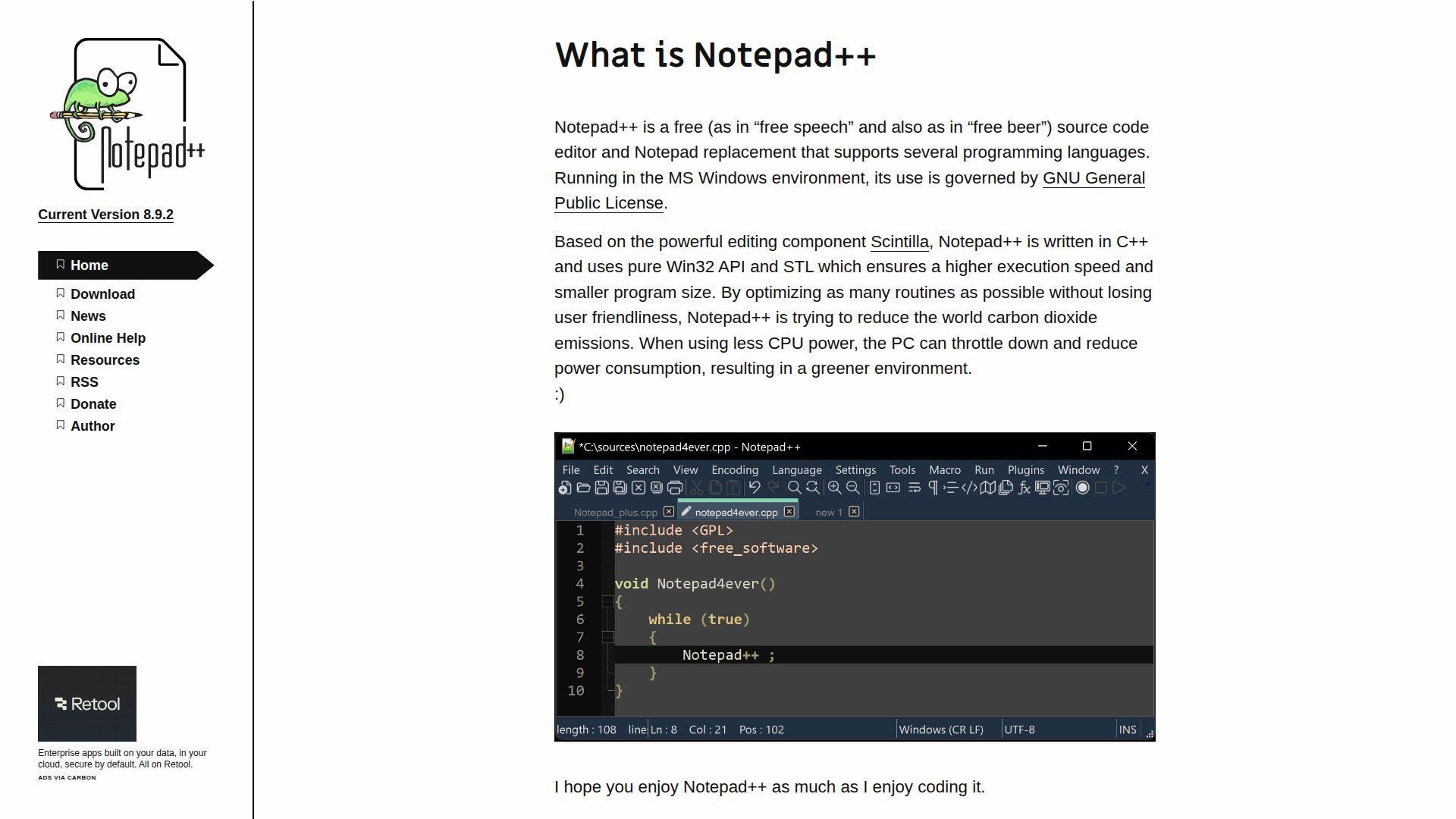 10. Notepad++