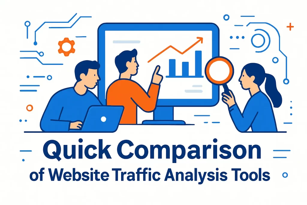 Quick Comparison of website traffic analysis tools