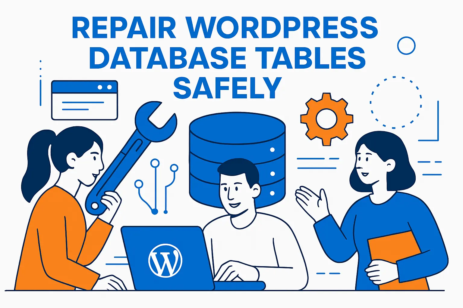 Repair WordPress database tables safely