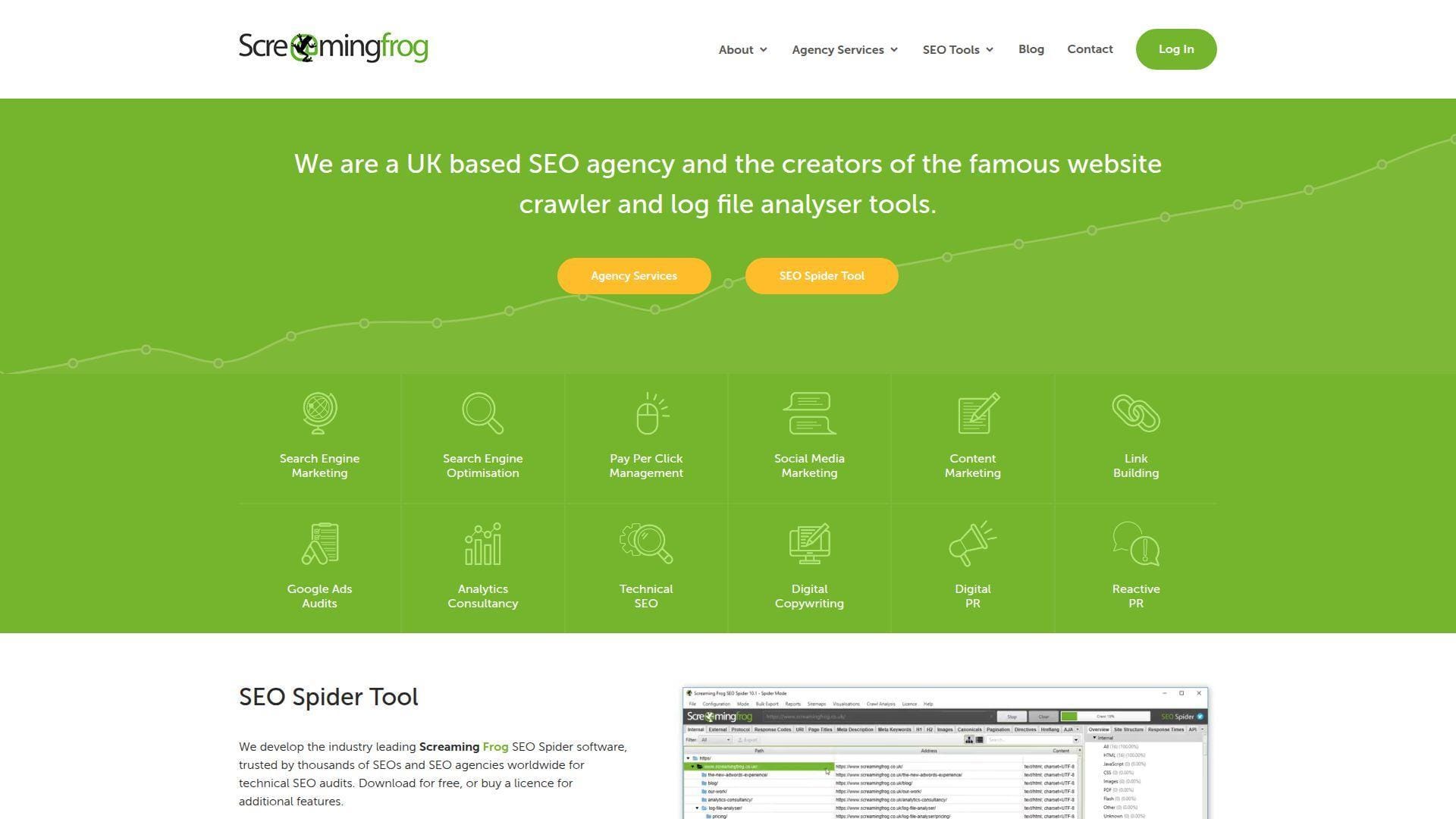 15. Screaming Frog SEO Spider