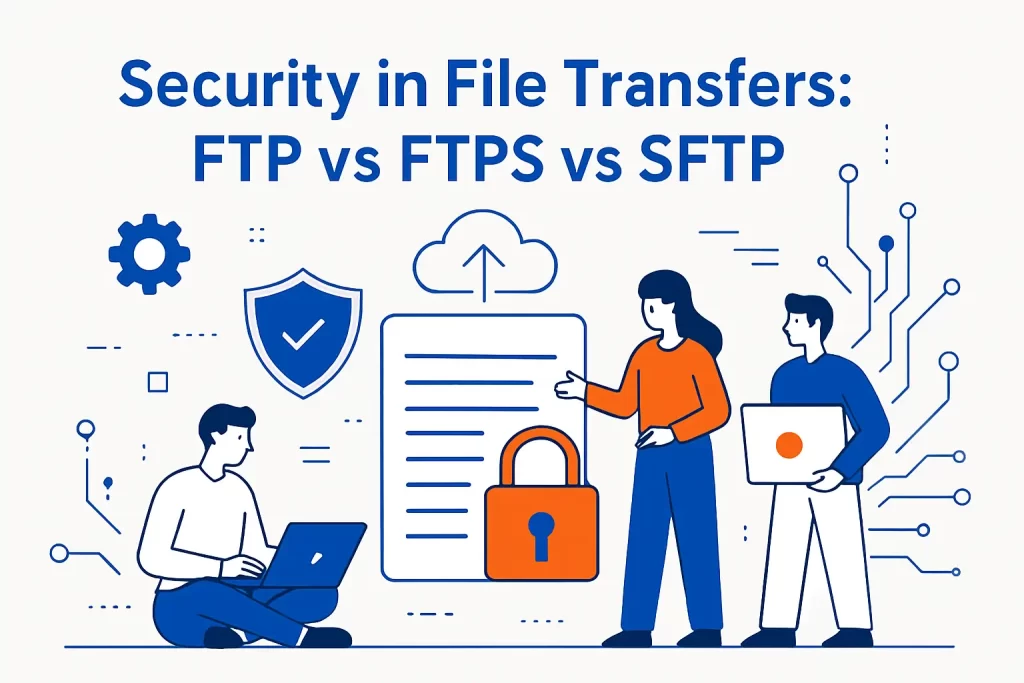 Security in file transfers: FTP vs FTPS vs SFTP