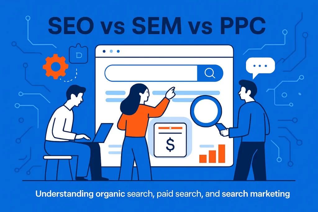 SEO vs SEM vs PPC: understanding organic search, paid search, and search marketing