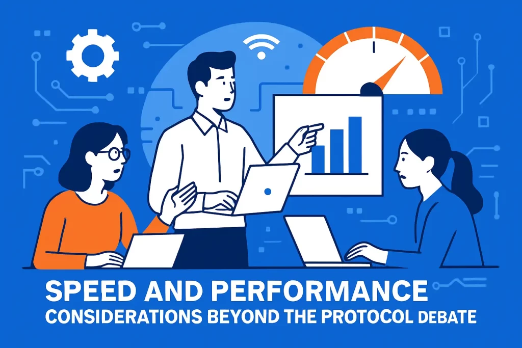 Speed and performance considerations beyond the protocol debate