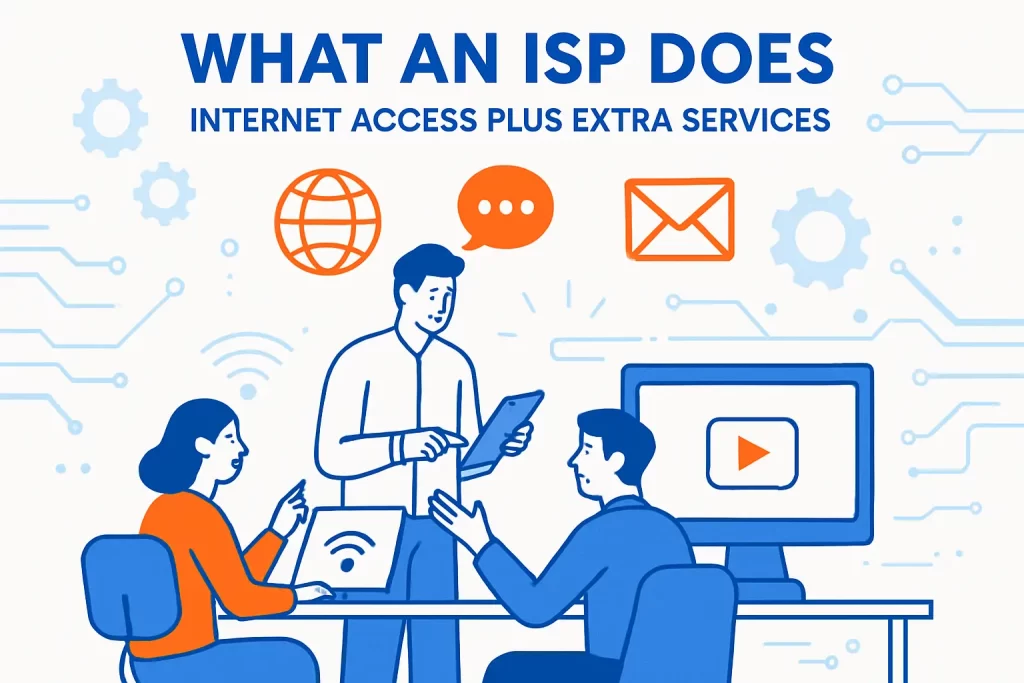 What an ISP does internet access plus extra services