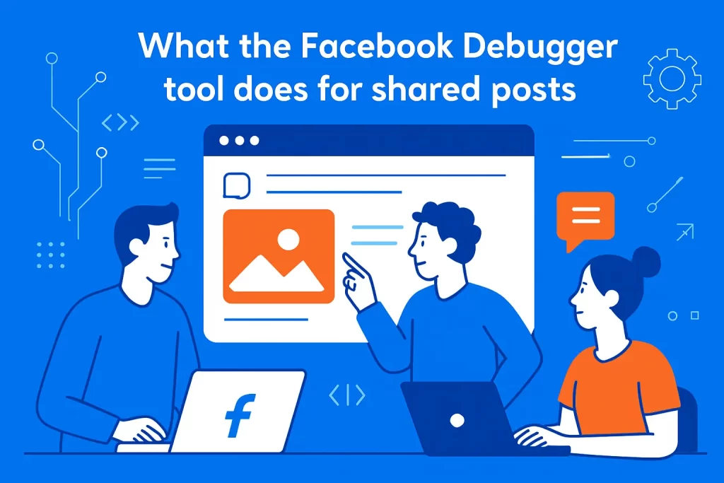 What the Facebook Debugger tool does for shared posts