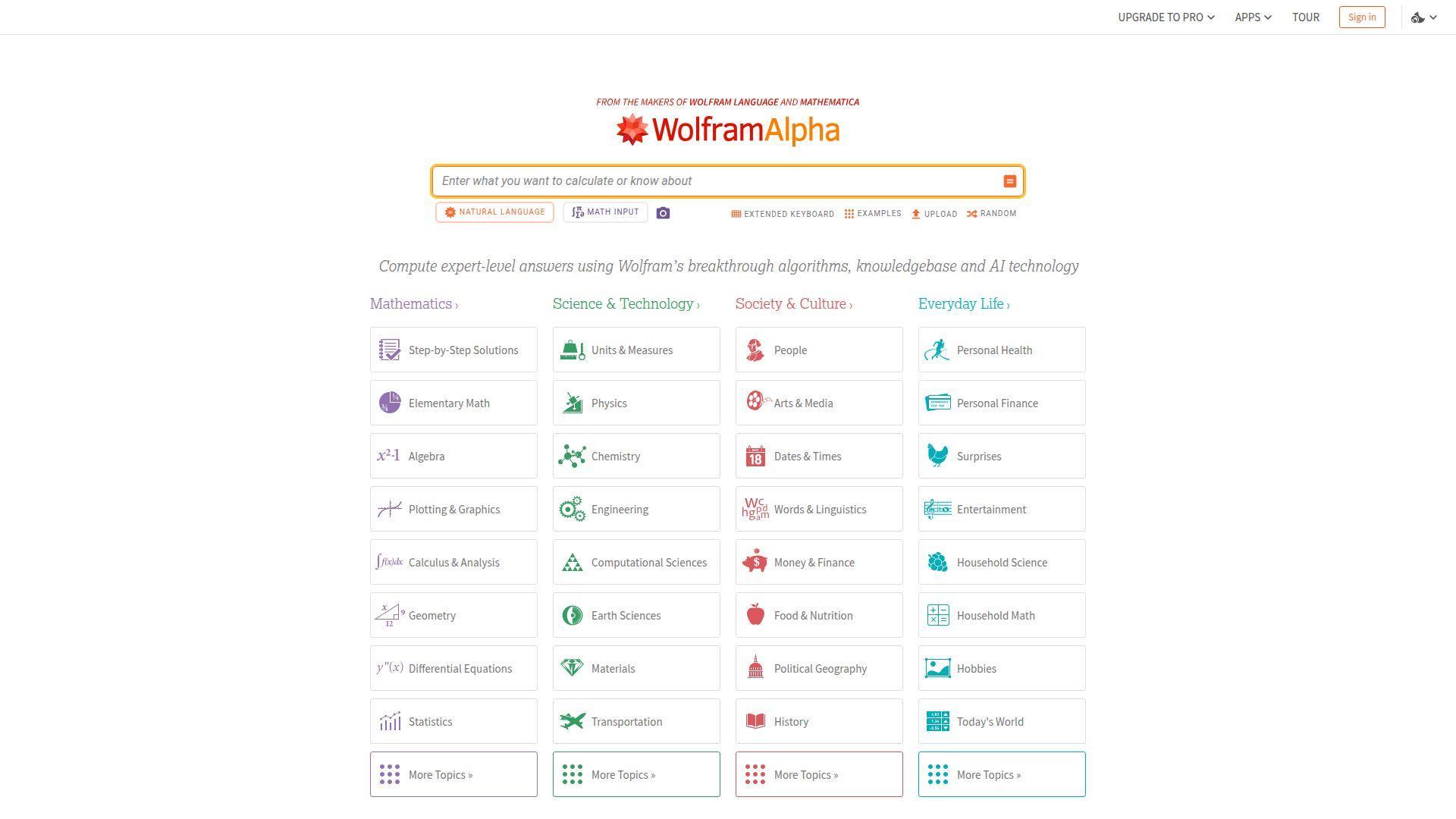 23. WolframAlpha
