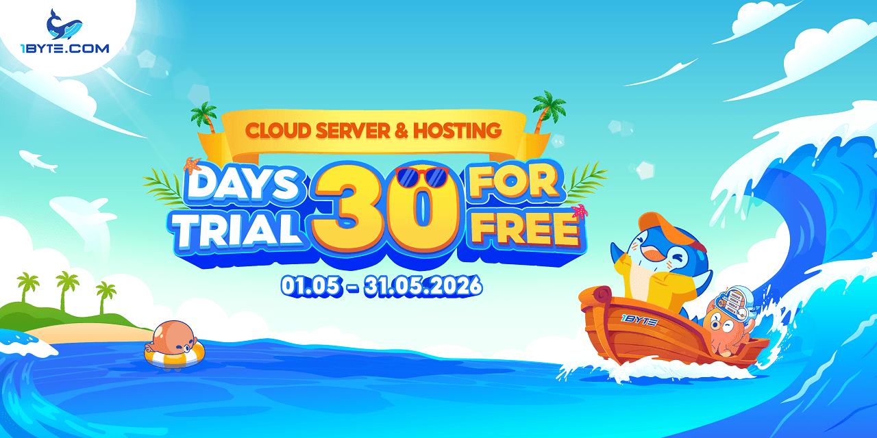 30 Days Free Trial for Cloud Server & Hosting at 1Byte