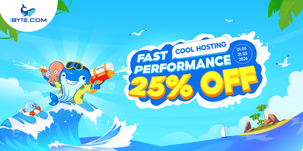 Cool Web Hosting, Fast Performance: Up to 25% Off at 1Byte