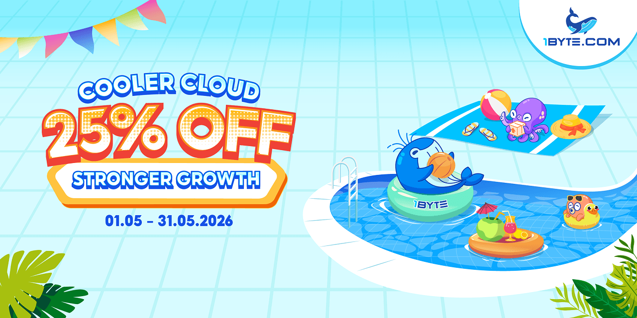 Cooler Cloud Server, Stronger Growth: Up to 25% Off at 1Byte