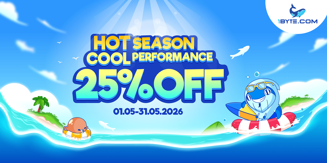 Hot Season, Cool Performance: Up to 25% Off at 1Byte