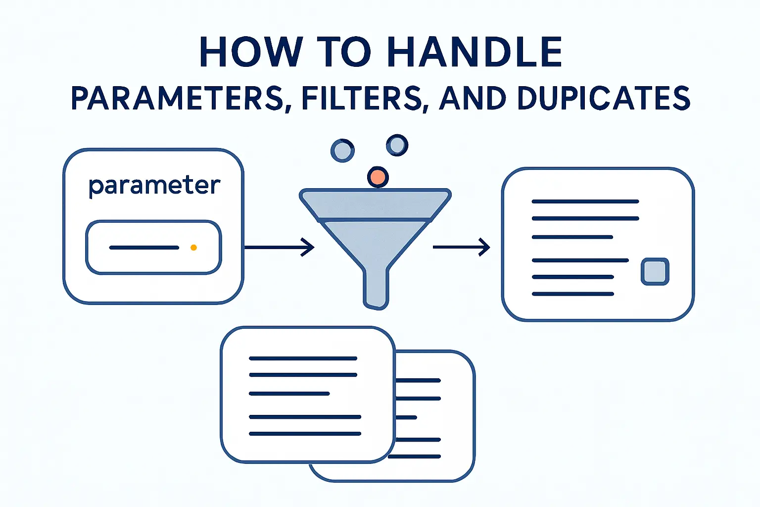 How to Handle Parameters, Filters, and Duplicates