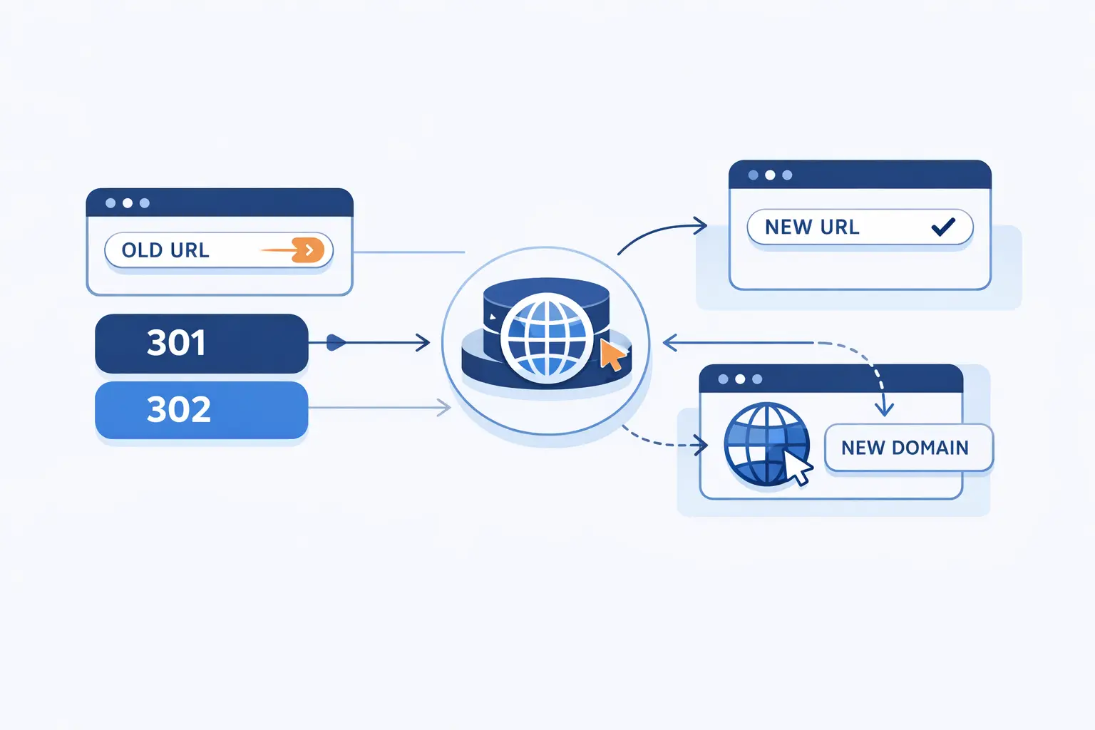 How to redirect website URLs with 301, 302, and domain forwarding