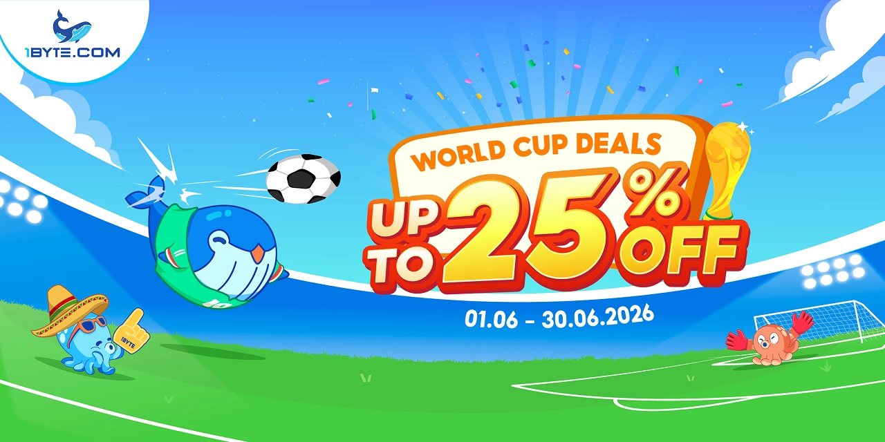 World Cup Deals: Up to 25% Off at 1Byte