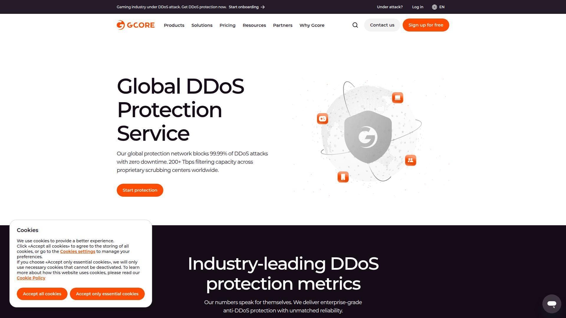 17. Gcore DDoS Protection