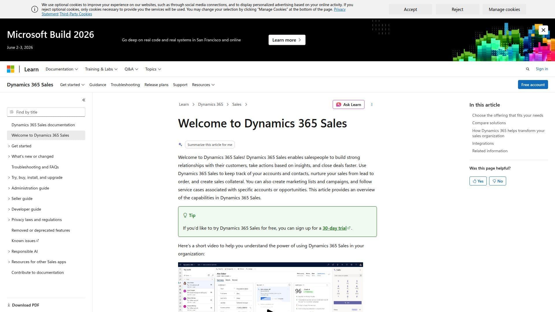 6. Microsoft Dynamics 365 Sales