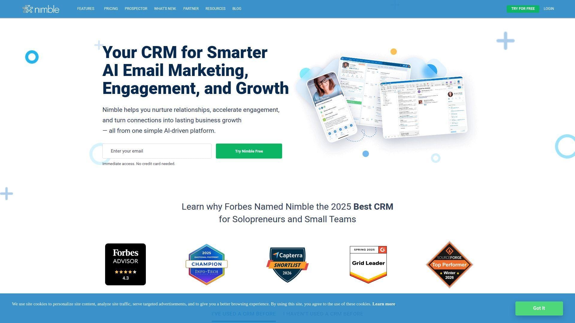 8. Nimble CRM