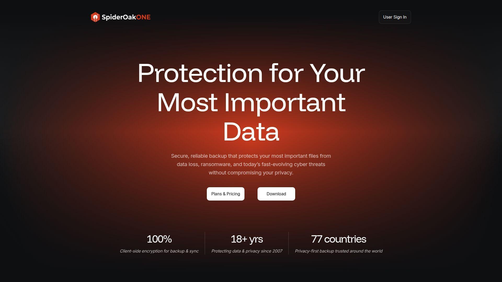 10. SpiderOak One Backup