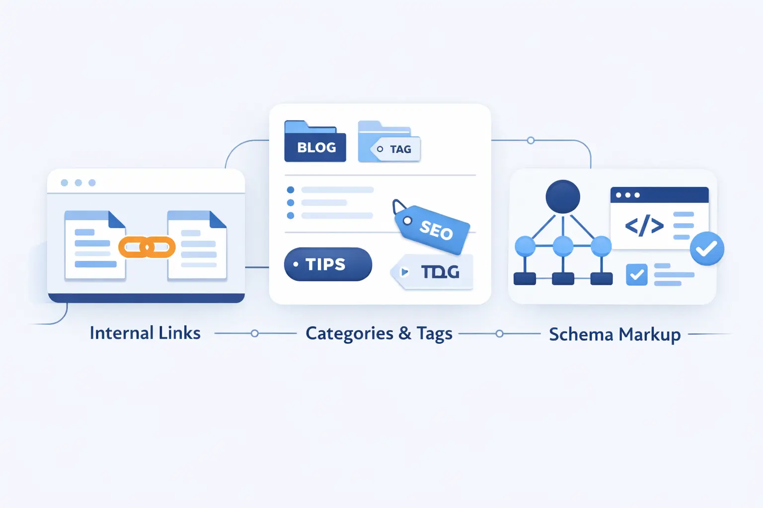 Use Internal Links, Categories, Tags, and Schema Strategically